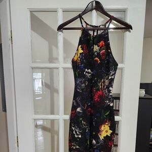 Floral Sleeveless Dress - Multicolor